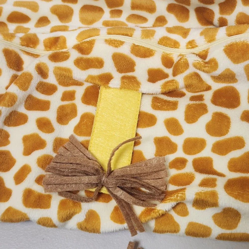 Baby Aspen My‎ Little Giraffe Snuggle Sack 0-6 Months Bottom Zipper Hat Animals